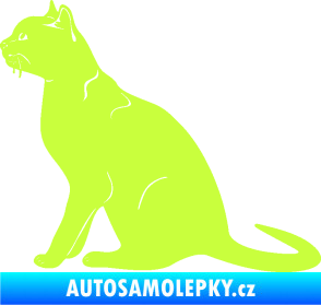 Samolepka Kočka 021 levá limetová