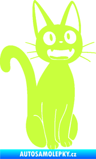 Samolepka Kočka 031 pravá limetová