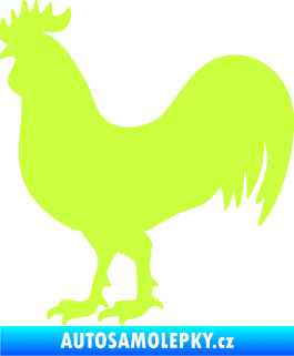 Samolepka Kohout 002 levá limetová