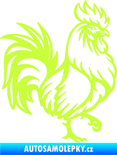 Samolepka Kohout 005 pravá limetová