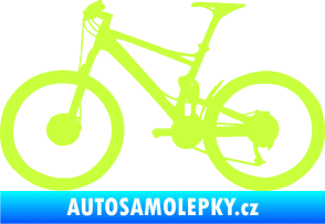 Samolepka Kolo 001 levá - (horské kolo) limetová