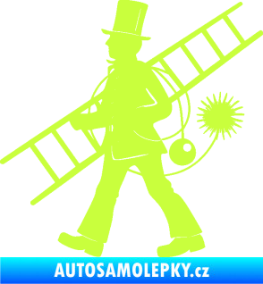 Samolepka Kominík 001 levá limetová