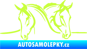 Samolepka Koníci 006 levá limetová