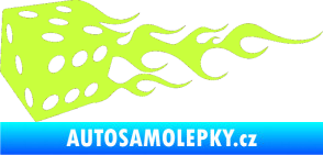 Samolepka Kostky 002 levá limetová
