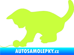 Samolepka Koťátko 001 levá limetová
