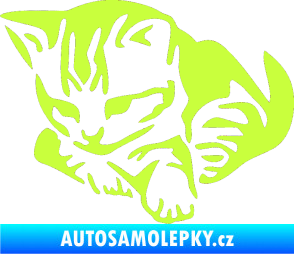 Samolepka Koťátko 003 levá limetová