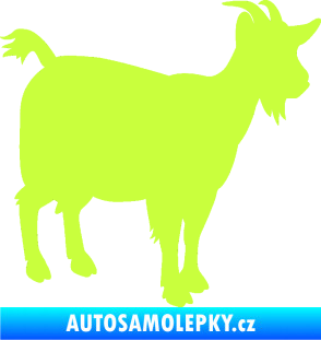 Samolepka Koza 001 pravá limetová