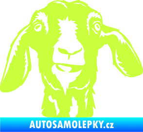 Samolepka Koza 003 pravá limetová