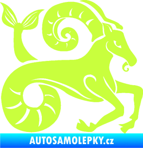 Samolepka Kozoroh 005 pravá limetová