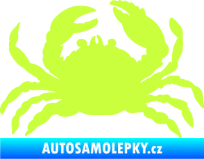 Samolepka Krab 001 pravá limetová