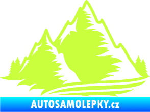 Samolepka Krajina hory 003 levá limetová