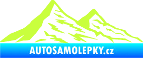 Samolepka Krajina hory 009 pravá limetová