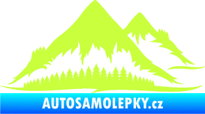 Samolepka Krajina hory 011 pravá limetová