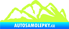 Samolepka Krajina hory 013 pravá limetová