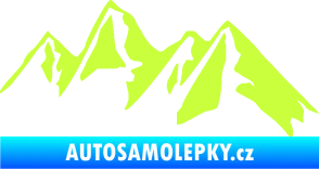 Samolepka Krajina hory 015 pravá limetová