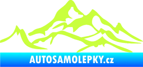 Samolepka Krajina hory 017 levá limetová
