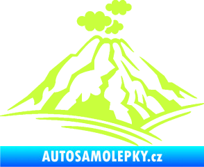 Samolepka Krajina hory 018 levá limetová
