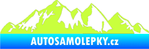 Samolepka Krajina hory 021 levá limetová