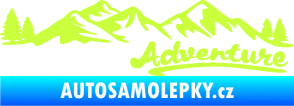 Samolepka Krajina hory 028 pravá limetová