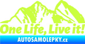 Samolepka Krajina hory 029 levá limetová
