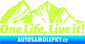 Samolepka Krajina hory 029 pravá limetová