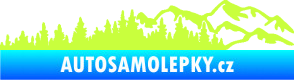 Samolepka Krajina hory 030 pravá limetová