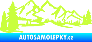 Samolepka Krajina hory 038 levá limetová