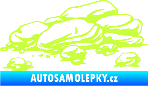 Samolepka Krajina kameny 001 limetová