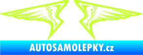 Samolepka Křídla 003 limetová