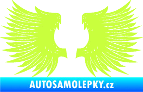 Samolepka Křídla 004 limetová
