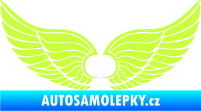 Samolepka Křídla 007 limetová