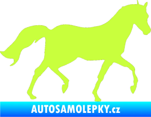 Samolepka Kůň 003 pravá limetová