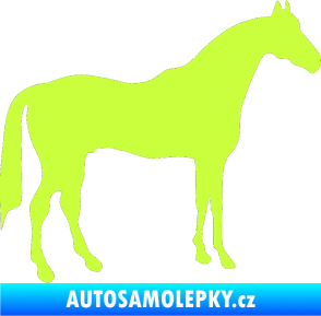 Samolepka Kůň 004 pravá limetová