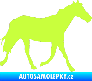 Samolepka Kůň 012 pravá limetová