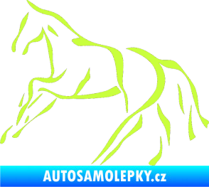 Samolepka Kůň 024 levá limetová