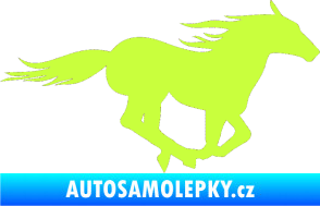 Samolepka Kůň 029 pravá limetová