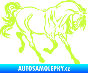 Samolepka Kůň 048 pravá limetová
