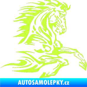 Samolepka Kůň 074 pravá limetová