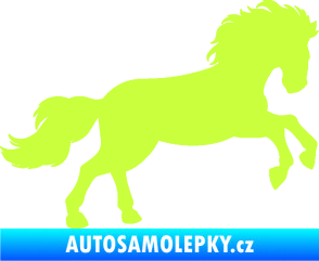 Samolepka Kůň 098 pravá běh limetová