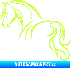 Samolepka Kůň 104 levá limetová
