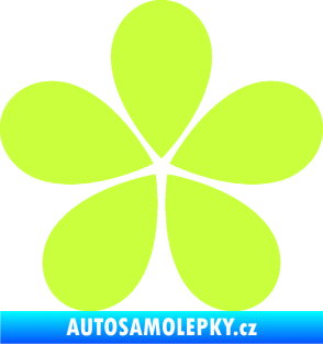 Samolepka Květina dekor 031 limetová