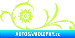 Samolepka Květina dekor 040 levá limetová