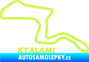 Samolepka Okruh Kyalami limetová