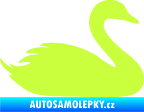 Samolepka Labuť 001 pravá limetová