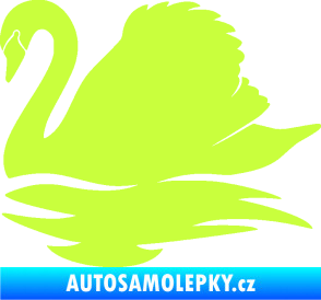 Samolepka Labuť 003 levá limetová