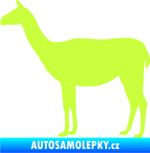 Samolepka Lama 001 levá limetová