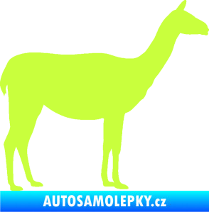 Samolepka Lama 001 pravá limetová