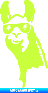 Samolepka Lama 003 levá limetová