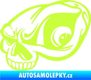 Samolepka Lebka 018 levá limetová