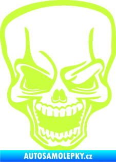 Samolepka Lebka 034 pravá limetová
